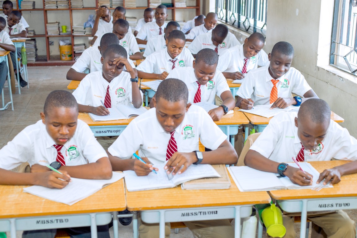 Musabe Boys Class Studying